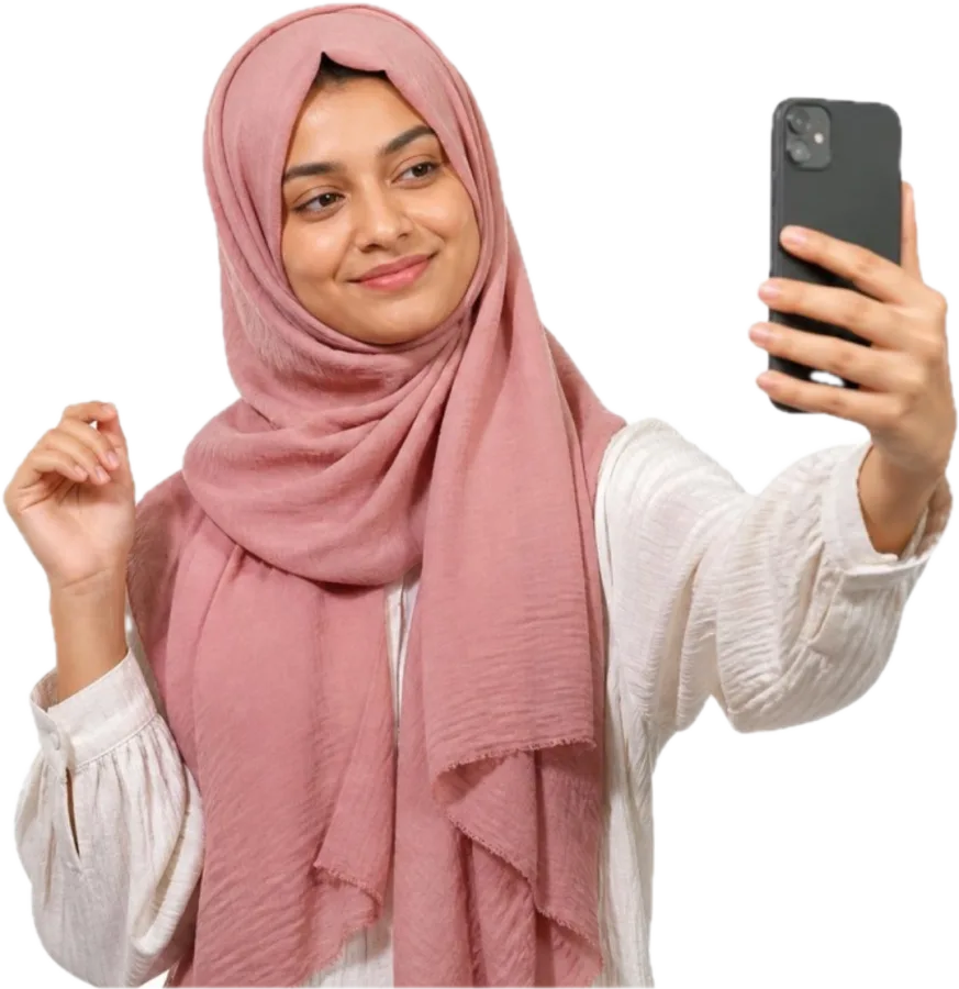 Customer checking her order dashboard on her phone